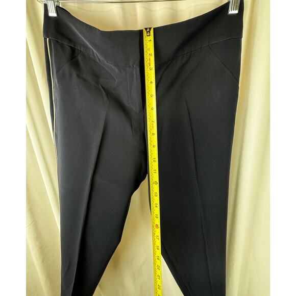 Ann Taylor Cropped Crepe Pant, Navy, Side Stripes Sz: 8, 52-07 - Picture 10 of 15